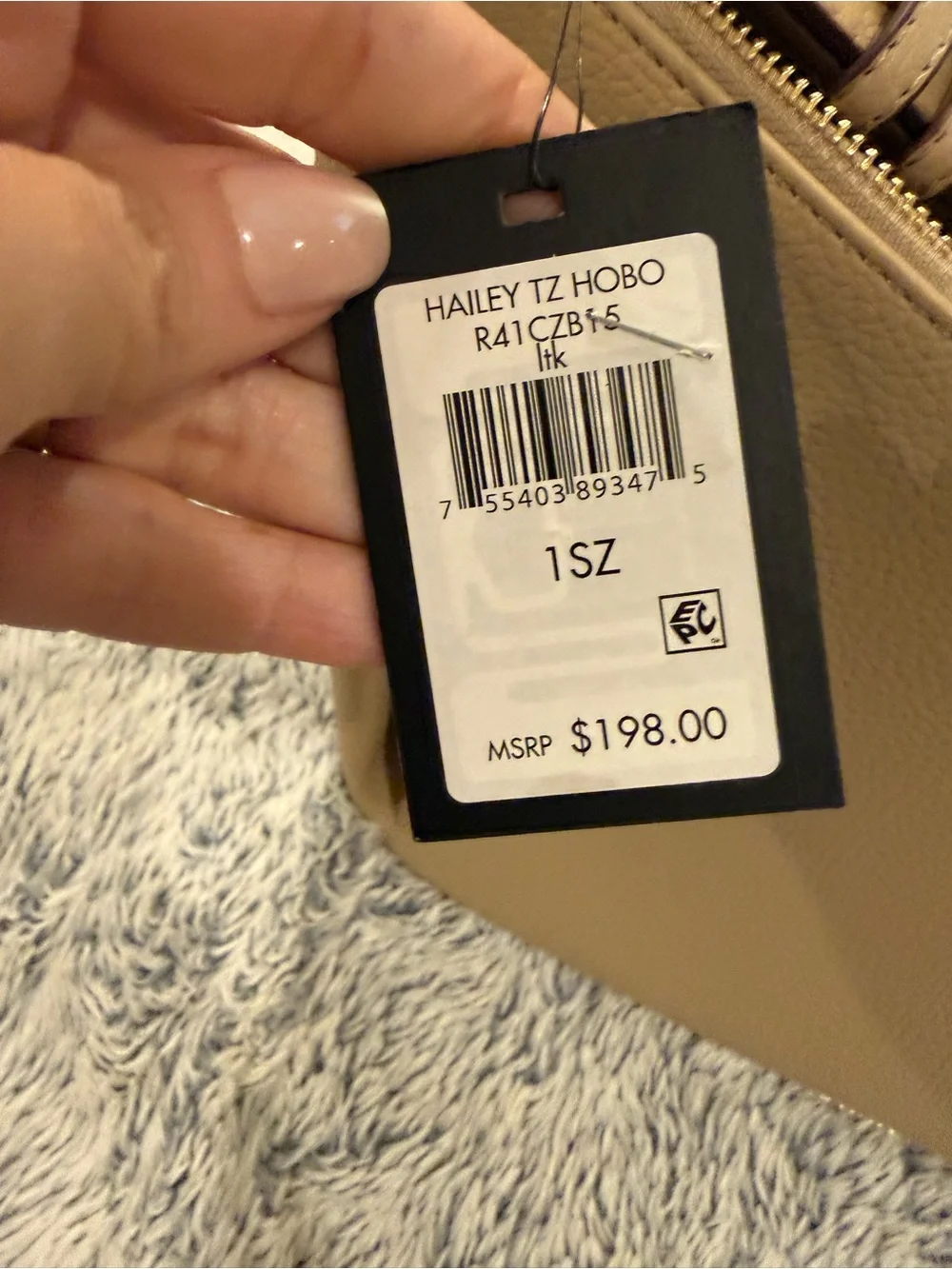 Dkny pebbled leather